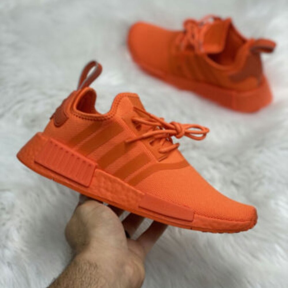 Adidas NMD_R1 Low Womens Running Sneaker Shoes Orange HP9661 NEW Sz 7 - Picture 1 of 6